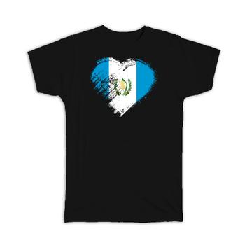 Guatemalan Heart : Gift T-Shirt Guatemala Country Expat Flag