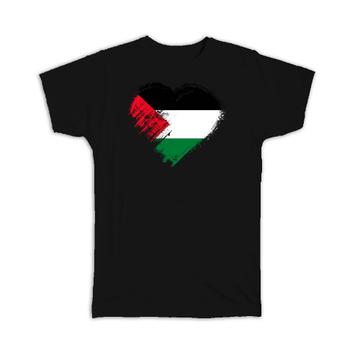 Palestinian Heart : Gift T-Shirt Palestine Country Expat Flag