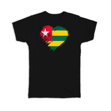 Togolese Heart : Gift T-Shirt Togo Country Expat Flag Patriotic Flags National