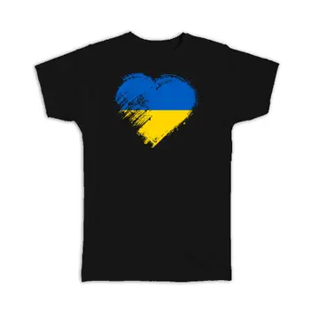 Ukrainian Heart : Gift T-Shirt Ukraine Country Expat Flag Patriotic Flags National