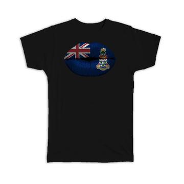 Lips Cayman Islands Flag : Gift T-Shirt Islander Expat Country For Her Women Feminine Sexy