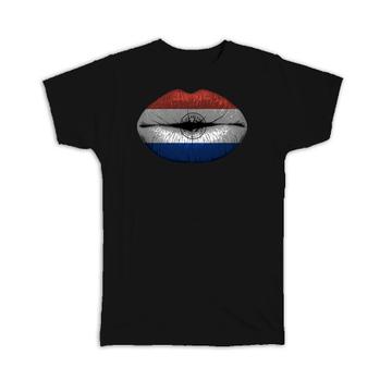 Lips Paraguayan Flag : Gift T-Shirt Paraguay Expat Country For Her Woman Feminine Souvenir