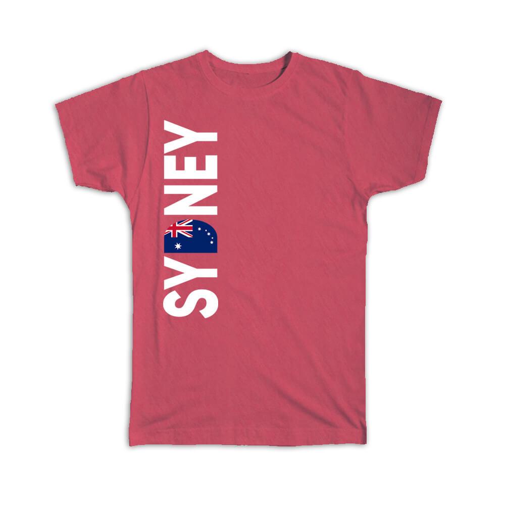 Gift T-Shirt : Sydney Flag Australia Country Expat Tourism