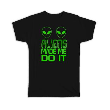 Cute Aliens Ufo : Gift T-Shirt Science Fiction Day Celebration Wall Decoration Poster Art