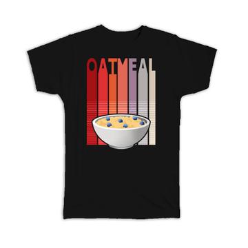Oatmeal Bowl : Gift T-Shirt National Month Healthy Food Colorful Kitchen Wall Poster Art