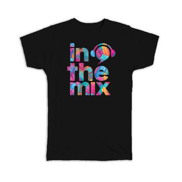 Musical Stylish Poster In The Mix Letters Stamped : Gift T-Shirt Colorful Print Card
