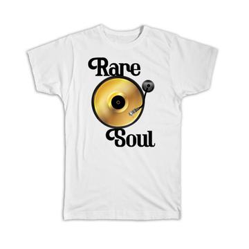 Rare Soul Vinyl Disk Record Turntable Music Wall Print : Gift T-Shirt Best Friend Card