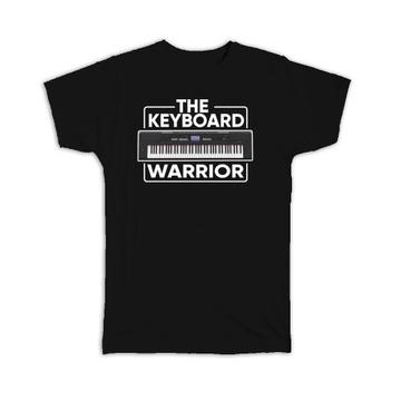 The Keyboard Warrior Art Wall Poster Music : Gift T-Shirt Electronic Piano Card Musician