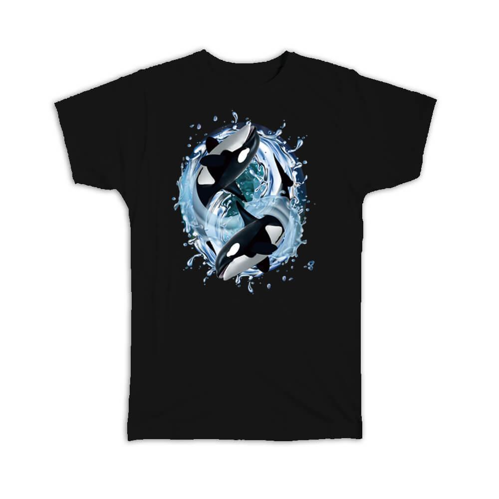 Gift T-Shirt : Killer Whales Ocean Animals Sharks Graphics Room Decor For Teens