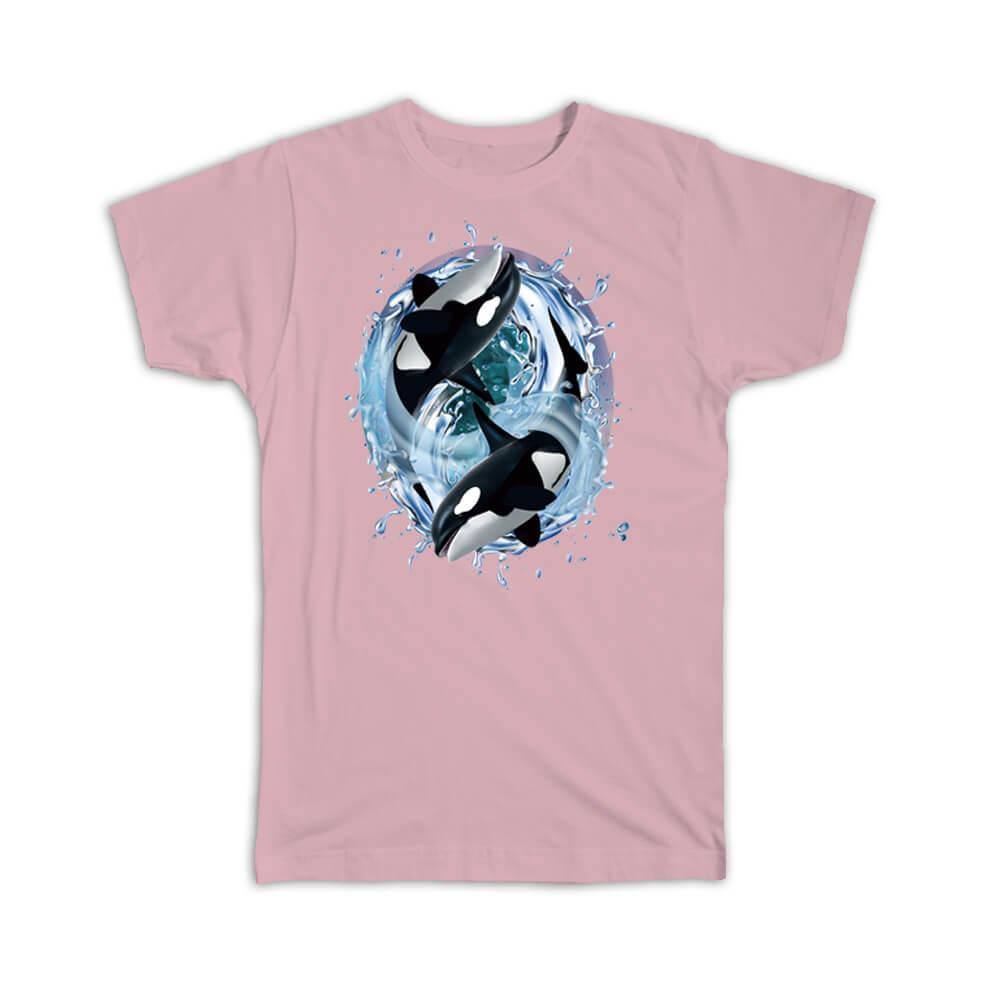 Gift T-Shirt : Killer Whales Ocean Animals Sharks Graphics Room Decor For Teens