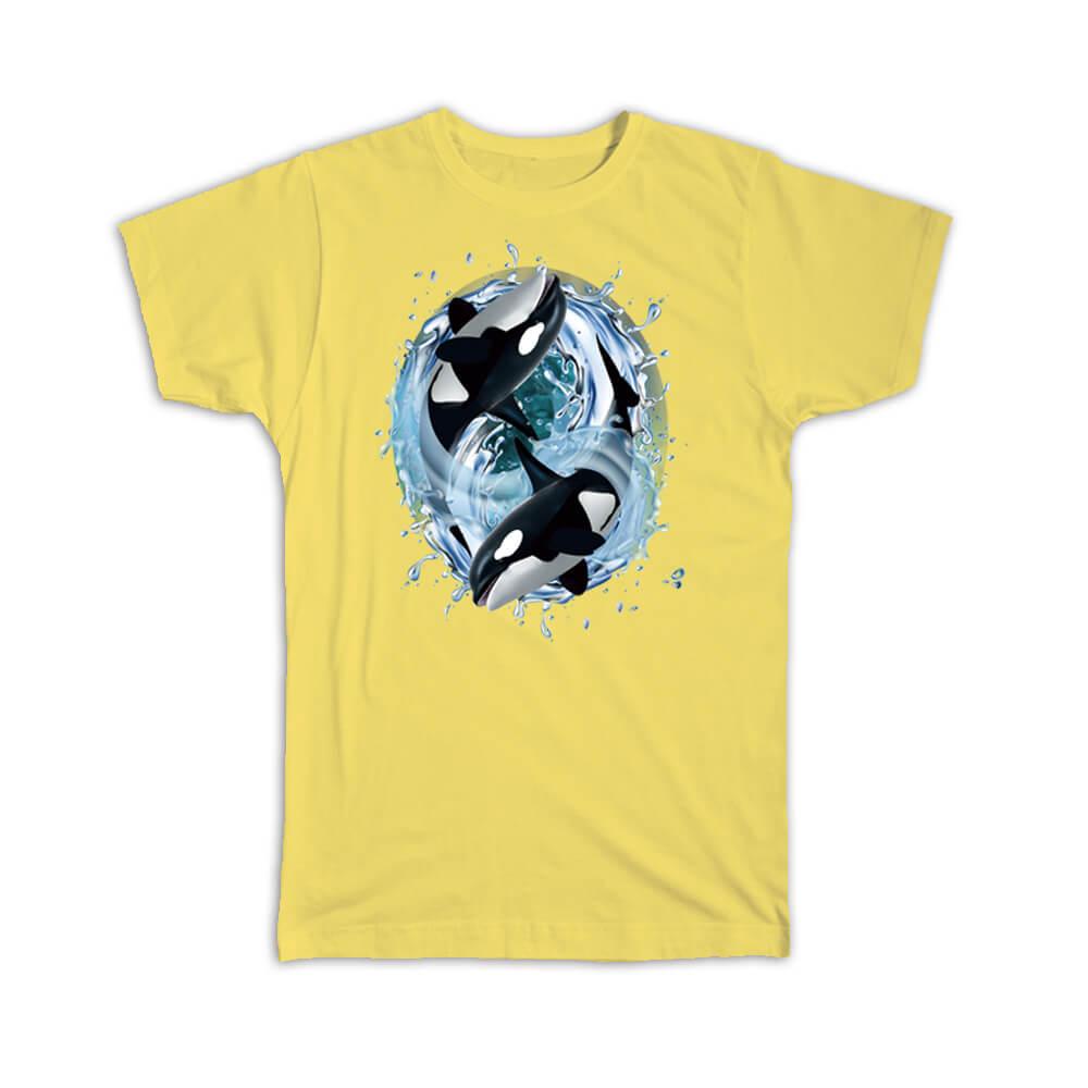 Gift T-Shirt : Killer Whales Ocean Animals Sharks Graphics Room Decor For Teens