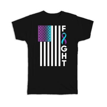 Suicide Prevention Awareness : Gift T-Shirt Patriotic American Flag Mental Health Distress