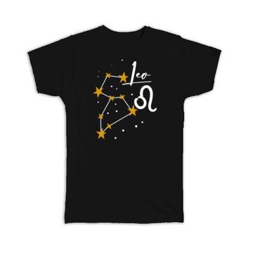 Leo Constellation : Gift T-Shirt Zodiac Sign Astrology Horoscope Happy Birthday Stars
