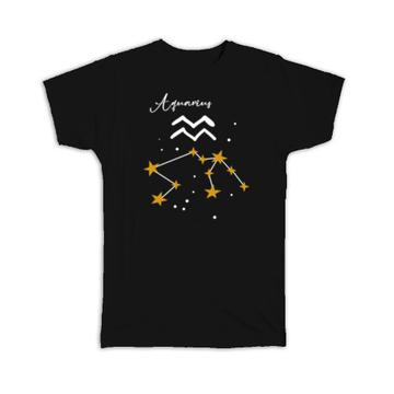 Aquarius Constellation : Gift T-Shirt Zodiac Sign Horoscope Astrology Birthday Stars