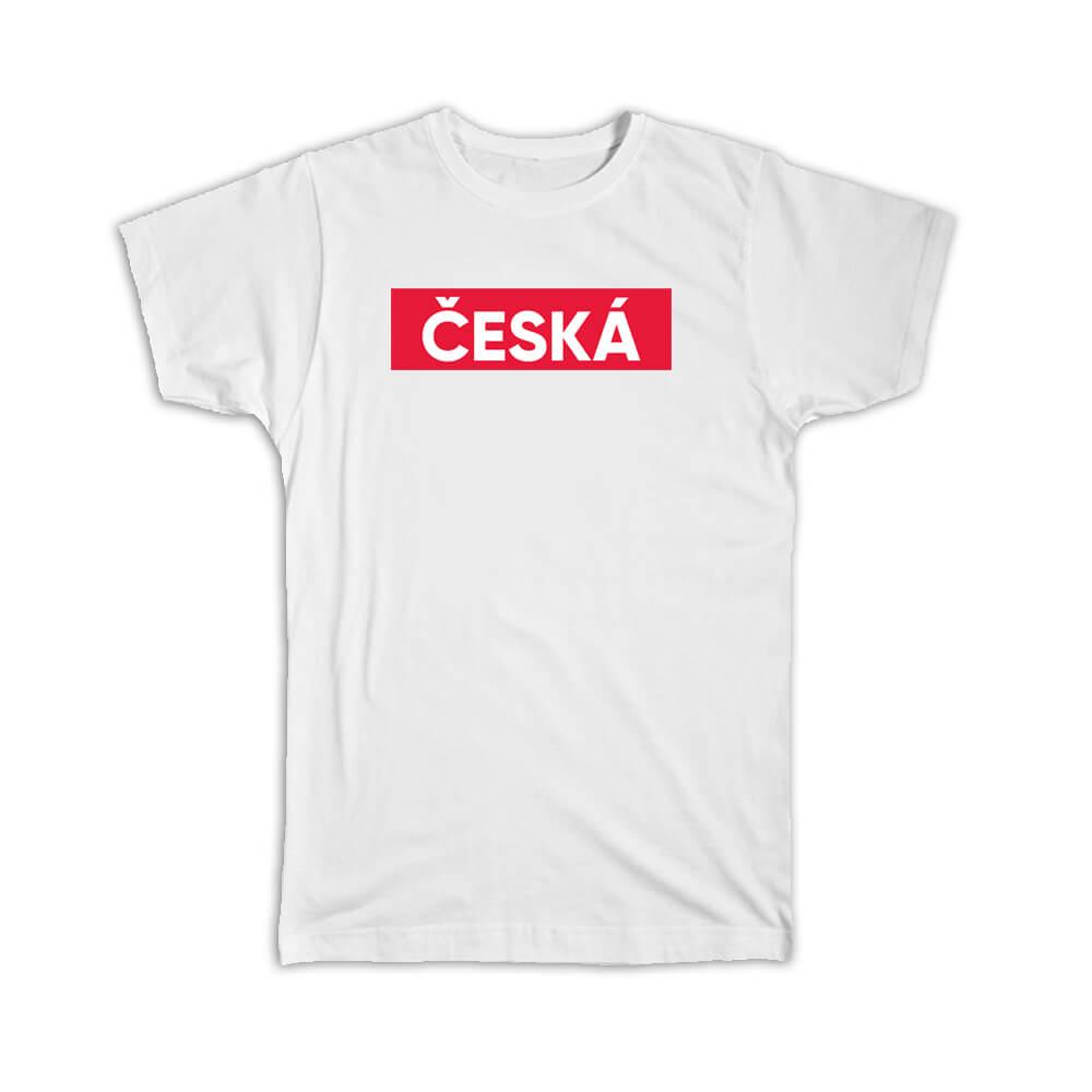 Gift T-Shirt : Ceska Czech Republic Prague Eastern Europe Patriotic Art Print