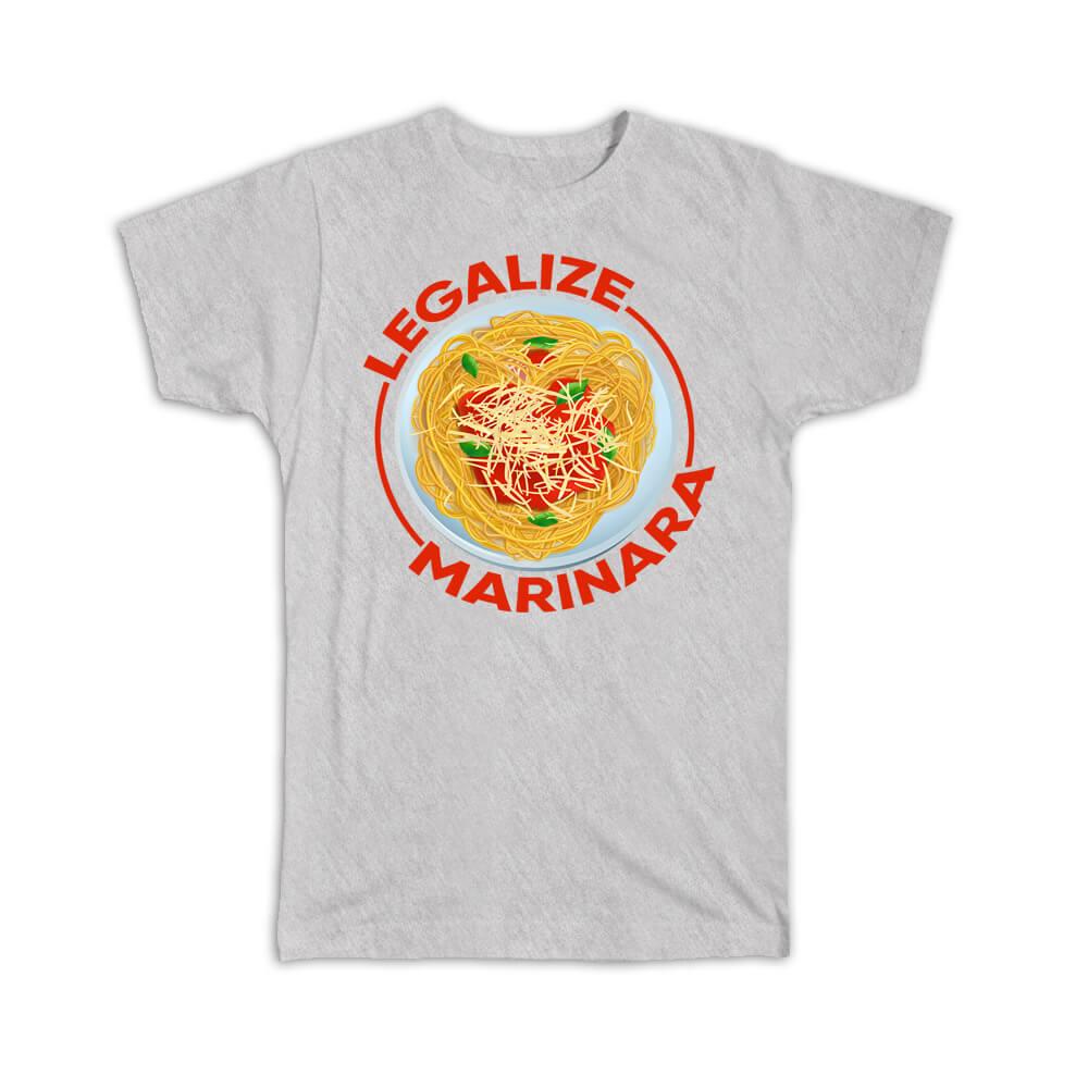 Gift T-Shirt : Marinara Spaghetti Pasta Art Print Food Lover Italian Cuisine - Picture 5 of 10