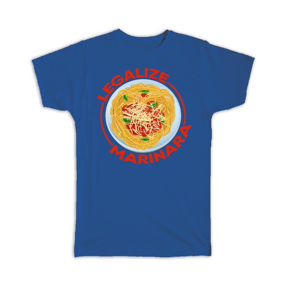 Gift T-Shirt : Marinara Spaghetti Pasta Art Print Food Lover Italian Cuisine - Picture 9 of 10