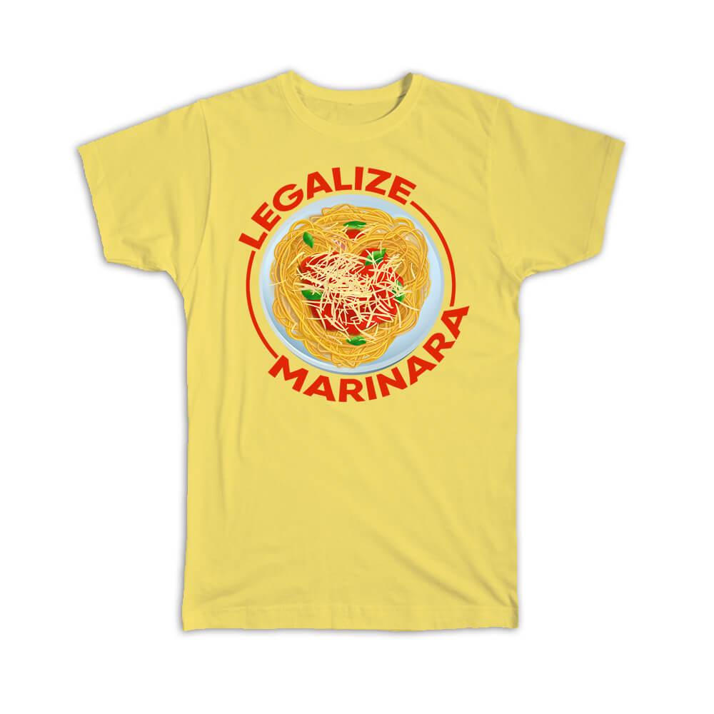 Gift T-Shirt : Marinara Spaghetti Pasta Art Print Food Lover Italian Cuisine - Picture 10 of 10