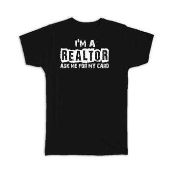 For Realtor : Gift T-Shirt Real Estate Agent House Hustler Blackboard Style Birthday