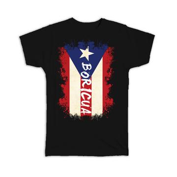 Puerto Rico Boricua : Gift T-Shirt Rican Flag Symbol Caribbean Nation National