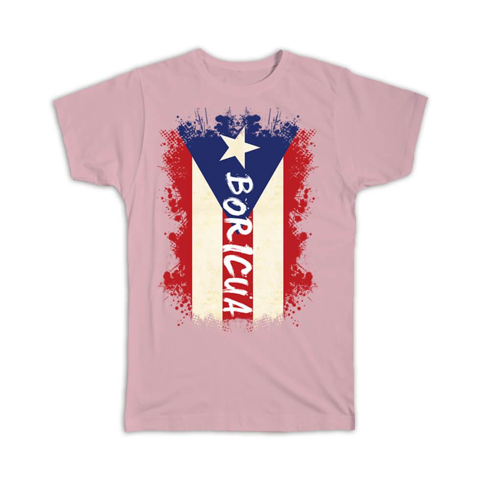 Gift T-Shirt : Puerto Rico Boricua Rican Flag Symbol Caribbean Nation - Picture 8 of 12