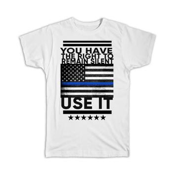 For Policeman Police Officer : Gift T-Shirt American Flag Law Enforcement Cop USA Criminal