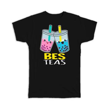 For Best Friend Friendship : Gift T-Shirt Besteas Tea Drink Kitchen Room Wall Art Cute