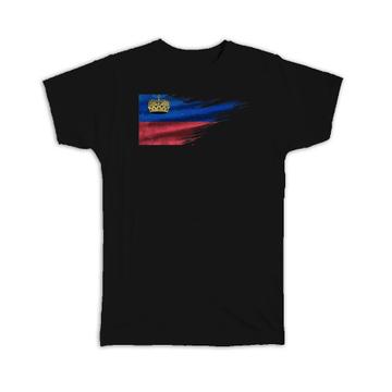 Liechtenstein Flag : Gift T-Shirt citizen Travel Expat Country Artistic