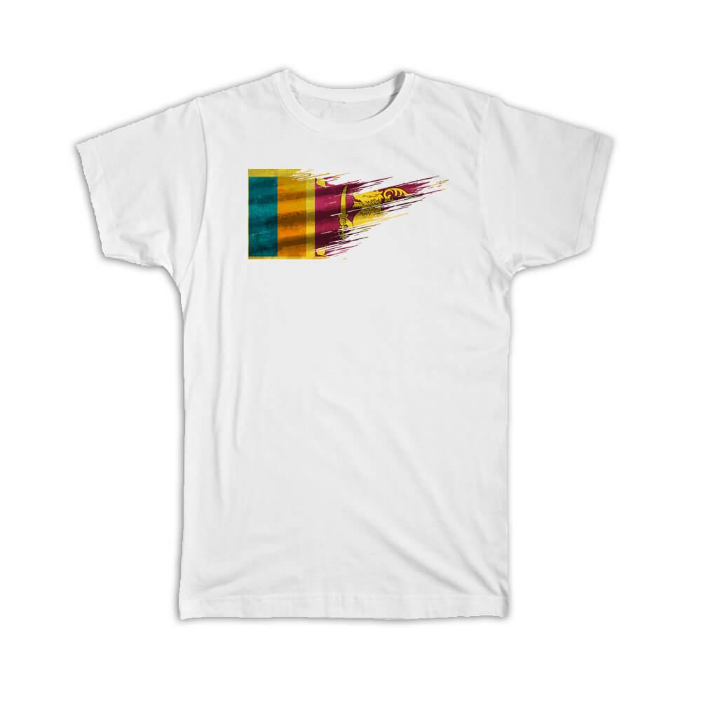 Gift T-Shirt : Sri Lanka Flag Lankan Travel Expat Country Artistic