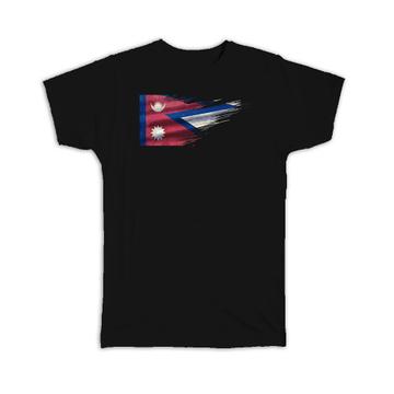 Nepal Flag : Gift T-Shirt Nepalese Travel Expat Country Artistic