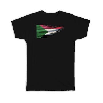 Sudan Flag : Gift T-Shirt Sudanese Travel Expat Country Artistic