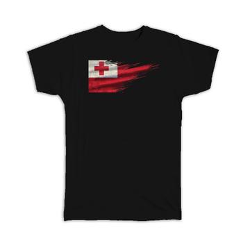 Tonga Flag : Gift T-Shirt Tongan Travel Expat Country Artistic
