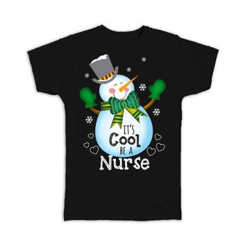 For Nurse Christmas Snowman : Gift T-Shirt Seasons Greetings Coworker Medical Kid Children