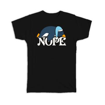Sleeping Penguin : Gift T-Shirt For Penguins Lover Nope Quote Cute Funny Art Kids Children