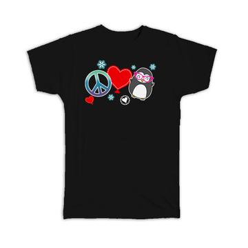 Peace Love Penguin : Gift T-Shirt For Penguins Lover Baby Cute Animal Bird Trendy Best Friend
