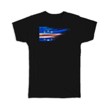 Cape Verde Flag : Gift T-Shirt Modern Country Expat