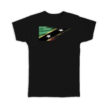 Saint Kitts and Nevis Flag : Gift T-Shirt Modern Country Expat