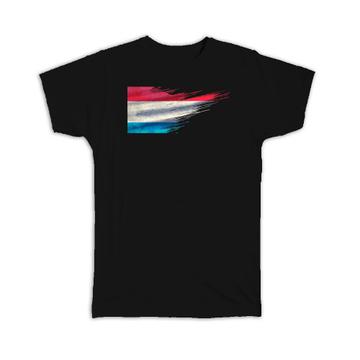 Luxembourg Flag : Gift T-Shirt Modern Country Expat