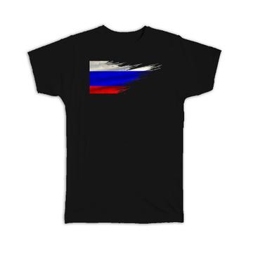 Russia Flag : Gift T-Shirt Modern Country Expat
