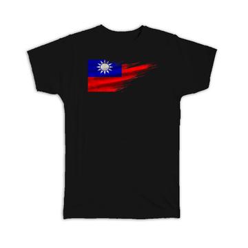 Taiwan Flag : Gift T-Shirt Modern Country Expat