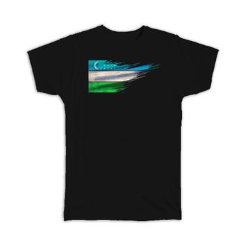 Uzbekistan Flag : Gift T-Shirt Modern Country Expat