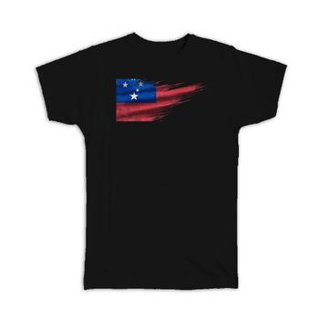 Samoa Flag : Gift T-Shirt Modern Country Expat