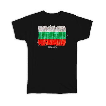 Bulgaria Flag : Gift T-Shirt Europe Travel Expat Country Watercolor