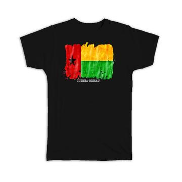 Guinea-Bissau Flag : Gift T-Shirt Africa Travel Expat Country Watercolor
