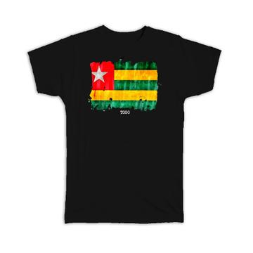 Togo Flag : Gift T-Shirt Africa Travel Expat Country Watercolor