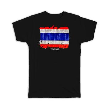 Thailand Flag : Gift T-Shirt Asia Travel Expat Country Watercolor