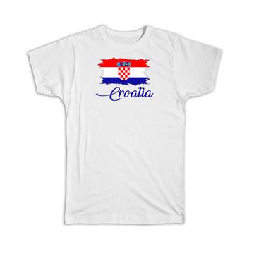 Croatia Flag : T-Shirt Gift  Croatian Country Expat