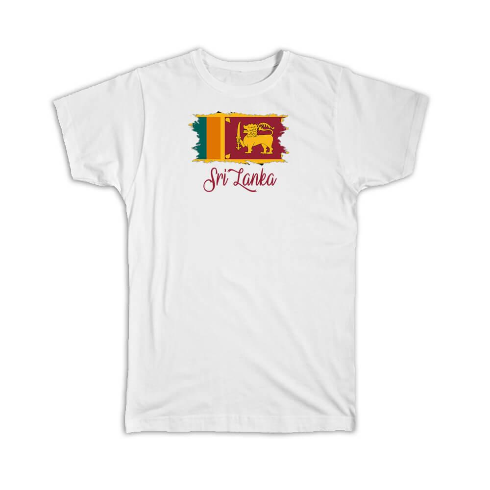 Gift T-Shirt : Sri Lanka Flag SriLankan Country Expat