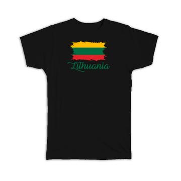 Lithuania Flag : T-Shirt Gift  Lithuanian Country Expat