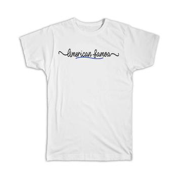 American Samoa Flag Colors : Gift T-Shirt Travel Expat Country Minimalist Lettering
